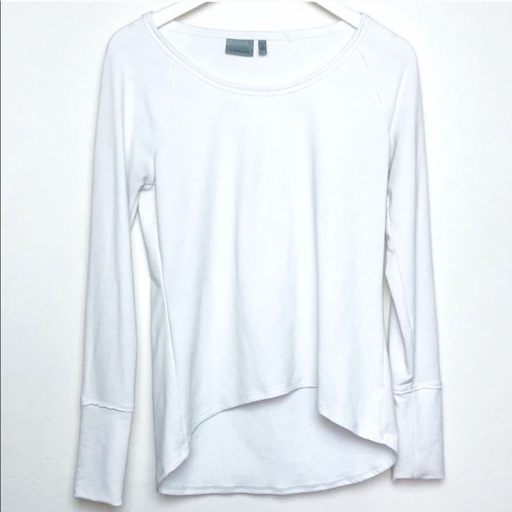 Athleta white sweater P648